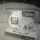 Riddell New York Giants Dexter Lawrence Signed Mini Helmet Salute to Service