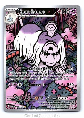 Houndstone 145/132 IR Illustration Rare Mega Evolution Pokemon Near Mint