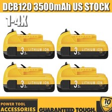 1-4X 3.0Ah 3.5Ah For DEWALT DCB120 12V 12 Volt MAX Lithium-Ion Battery DCB127-2