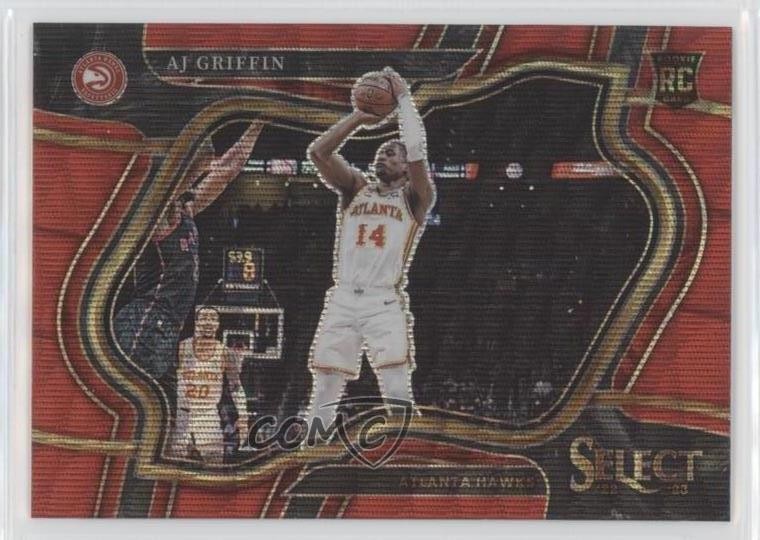 2022-23 Panini Select Courtside Red Wave Prizm AJ Griffin #274 12po