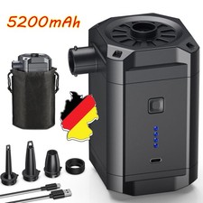 Akku Luftpumpe Elektrische 5200mAh Luftpumpe Pool Schlauchboote Luftmatratze DHL