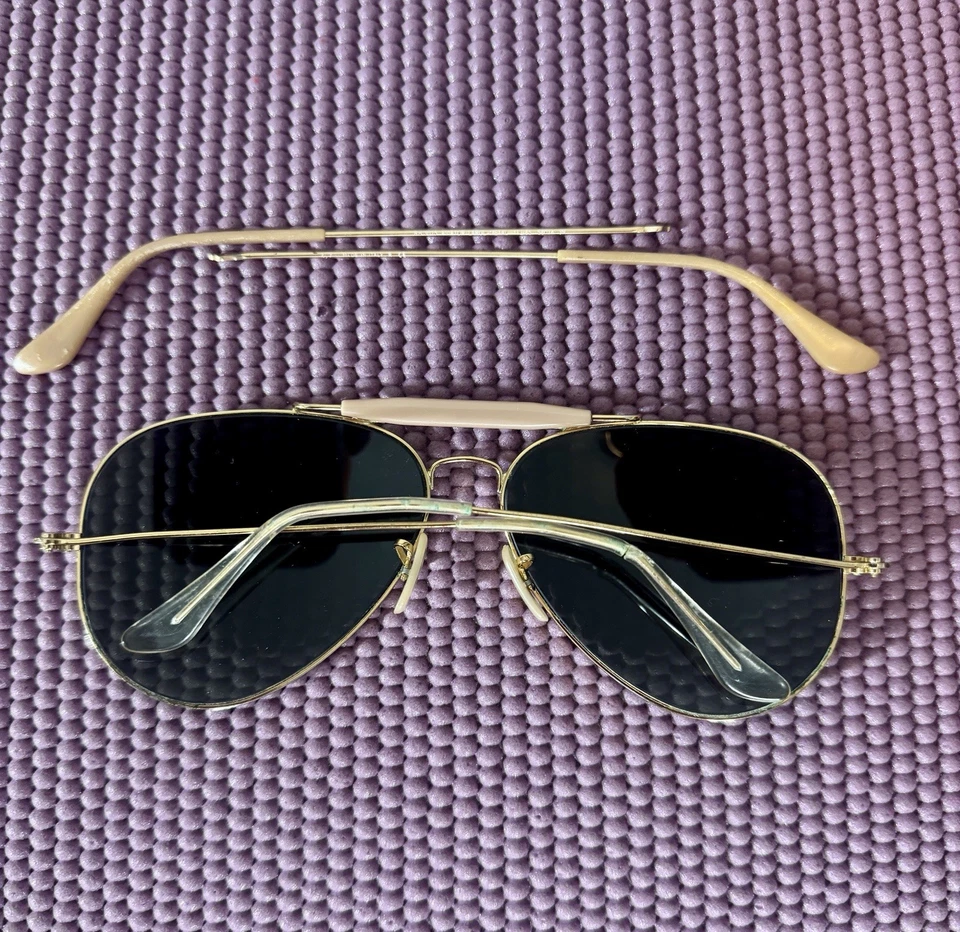 Ray Ban Outdoorsman RB3029 dourado com pernas sobressalentes - Imagem 2 de 4