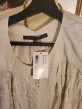 Theyskens Theory butt9n up silk dress silk,champagne sz s .new