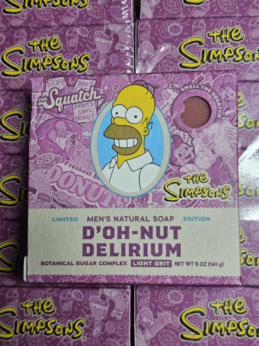 Dr. Squatch D'Oh-Nut Delirium Simpsons Limited Edition Bricc Soap