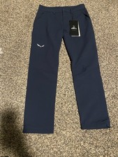 Pantalone uomo Salewa Puez Dolomitic 2 Durastretch regular blu XSmall $130 nuovo con etichette