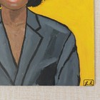 Original Female Portrait Painting Modern Figurative Art 8x10 Acrylic — photo 2