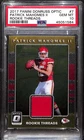 2017 Donruss Optic Rookie Threads 7 Patrick Mahomes II RC Jersey PSA 10 GEM MT