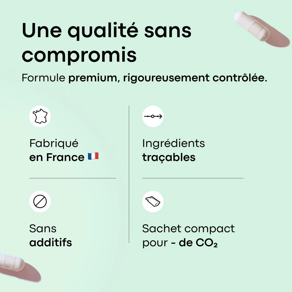 Collagène marin 60 gélules Acide hyaluronique Vitamine C NOVOMA - Photo 2/4