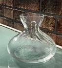 Beautiful Swedish Glass Vase, Sea Of Sweden By Kosta Rune, Sack Vase, Glass Bag