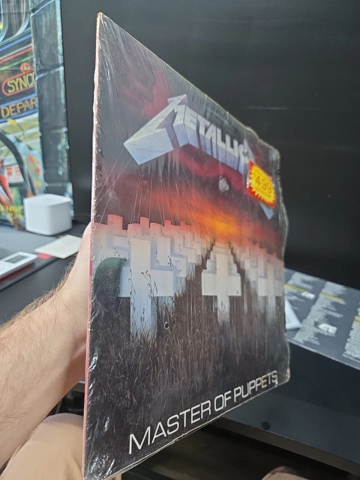 Metallica Master Of Puppets Lp Vinyl 1986 1st Press Shrink/Sticker/Inserts VG+ - Image 4 of 4