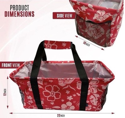 Extra große Canvas Tasche elegant stabil und geräumig Alltag 40L Handtasche