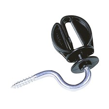 Horizont Ranger 20 Tape Fence Insulator, Short Support, 25 Pack, Black