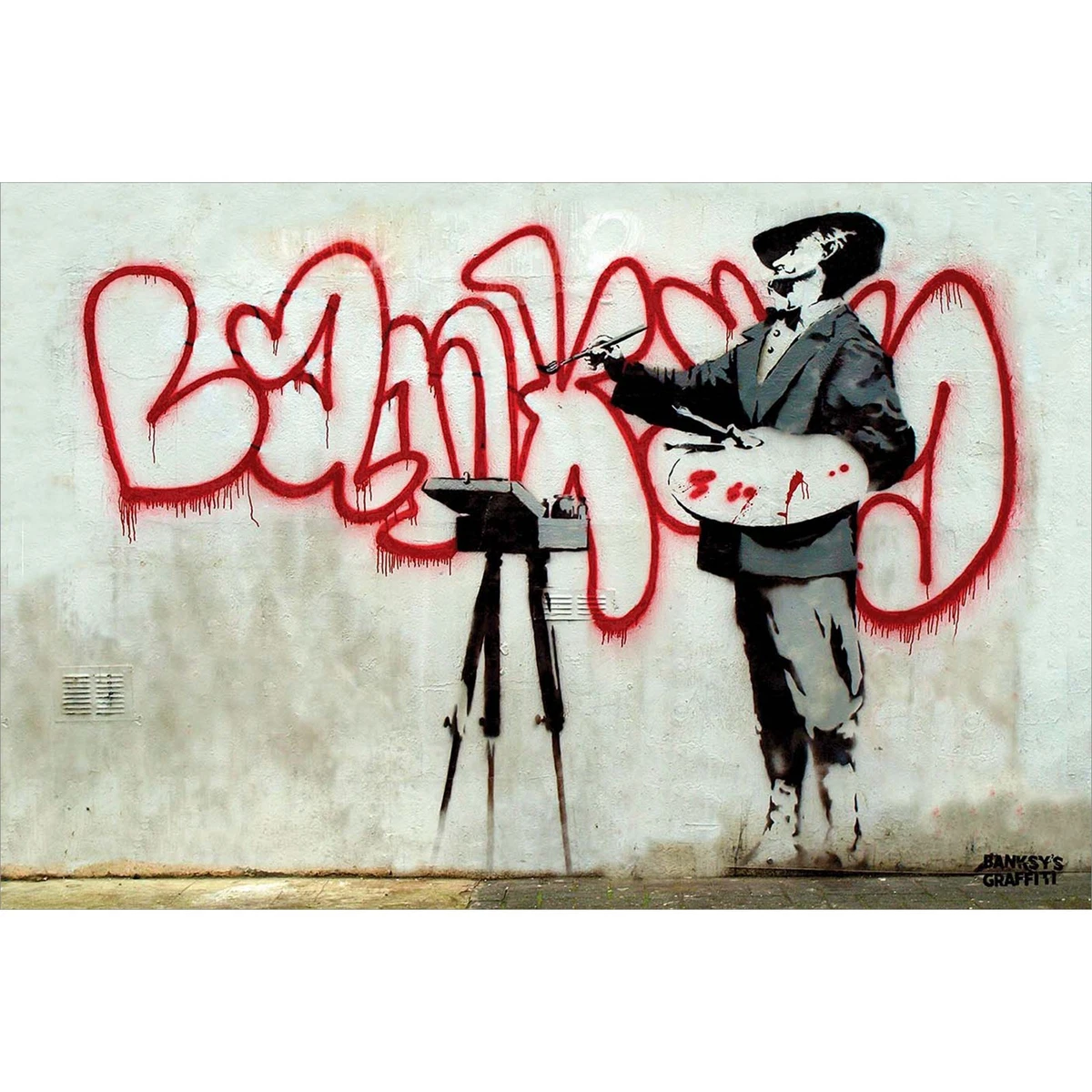Banksy 签名艺术版画| eBay