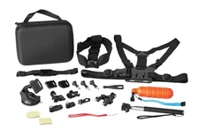 onn 22-Piece GoPro Hero Accessory Kit (Selfie & Chest Mount)
