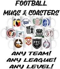 Football Mug Cup & Coaster Non League Youth Team 5 A Side Team Children Side
