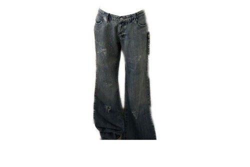 Jeans donna offerta fine serie tg 48 Con Bottoni Strass E Perline | eBay