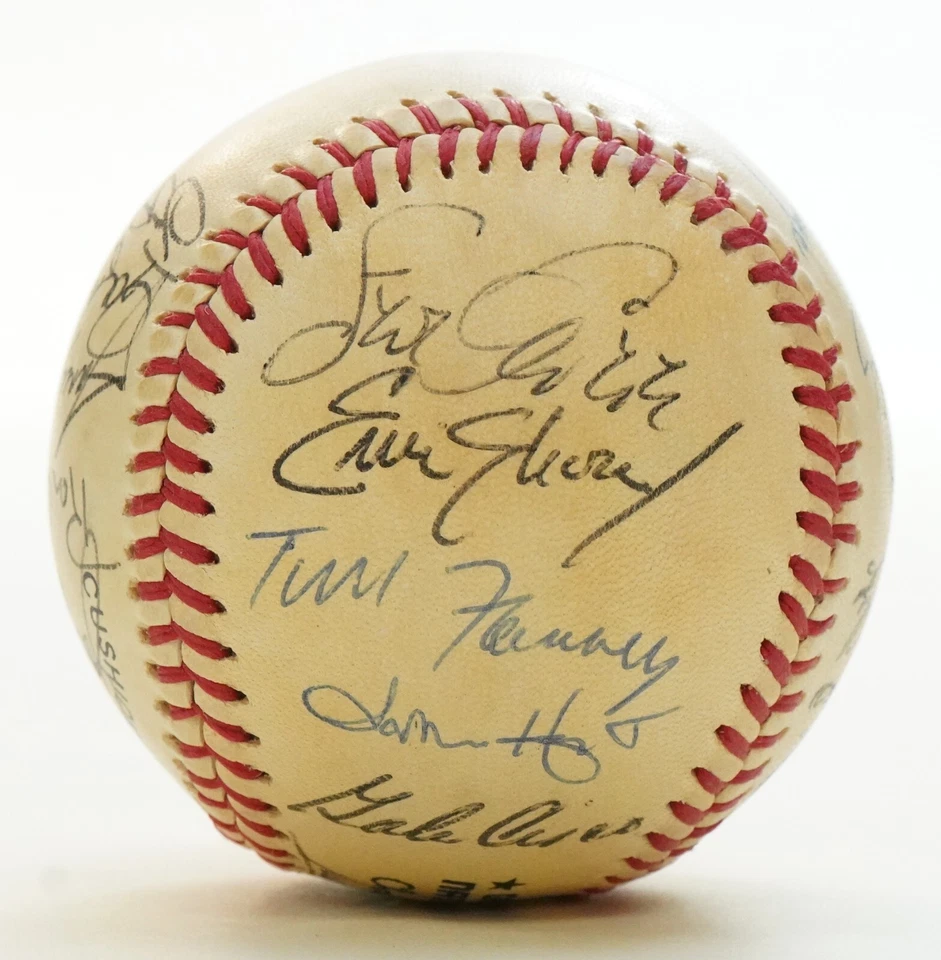 Equipo de los Padres 1986 23x béisbol firmado Bas Loa Tony Gwynn Eric Show Goose Gossage Foto 3 de 4