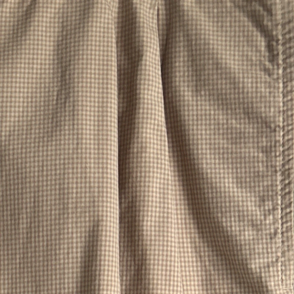 Pantalones cortos de golf Jeff Rose para hombre talla 40 entrepierna 9” plisados beige cuadros guinga Foto 3 de 4