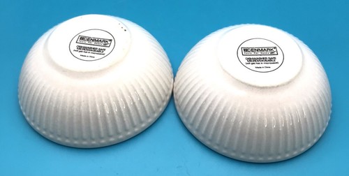 Set of 2 small spice bowls or dipping bowls Denmark Brand White 3" diameter - Picture 3 of 4