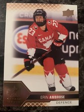 Erin Ambrose  2022 Upper Deck Team Canada Juniors  Rose Gold #53