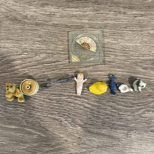 Dollhouse Minis (10) - Marjorie Adams Fan - Kewpie Doll - And More - Vintage