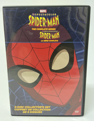 The Spectacular SpiderMan Complete Series 8-DVD Set Canada Bilingual Mint Discs - Picture 1 of 11
