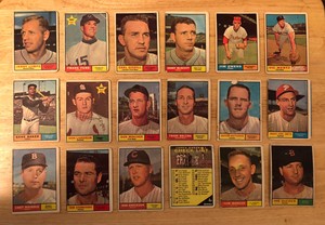 1961 Topps Lot 40 Different See Pictures Numbered 151-365 ...