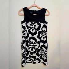 AB Studio size 2 abstract knee length shift dress