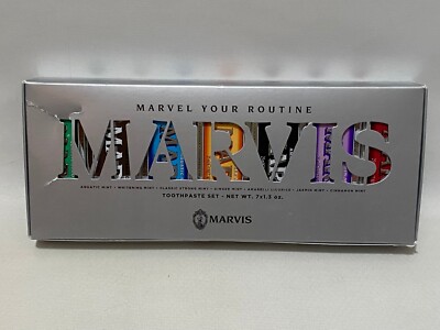 Marvis Toothpaste Flavor Collection Gift Set Pack of 7 Minis Travel Size New