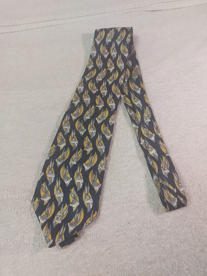 MARKS & SPENCER Hombres Poliéster Corbata Bichos Conejito Disney Universal Studios Envío Gratis Foto 2 de 4