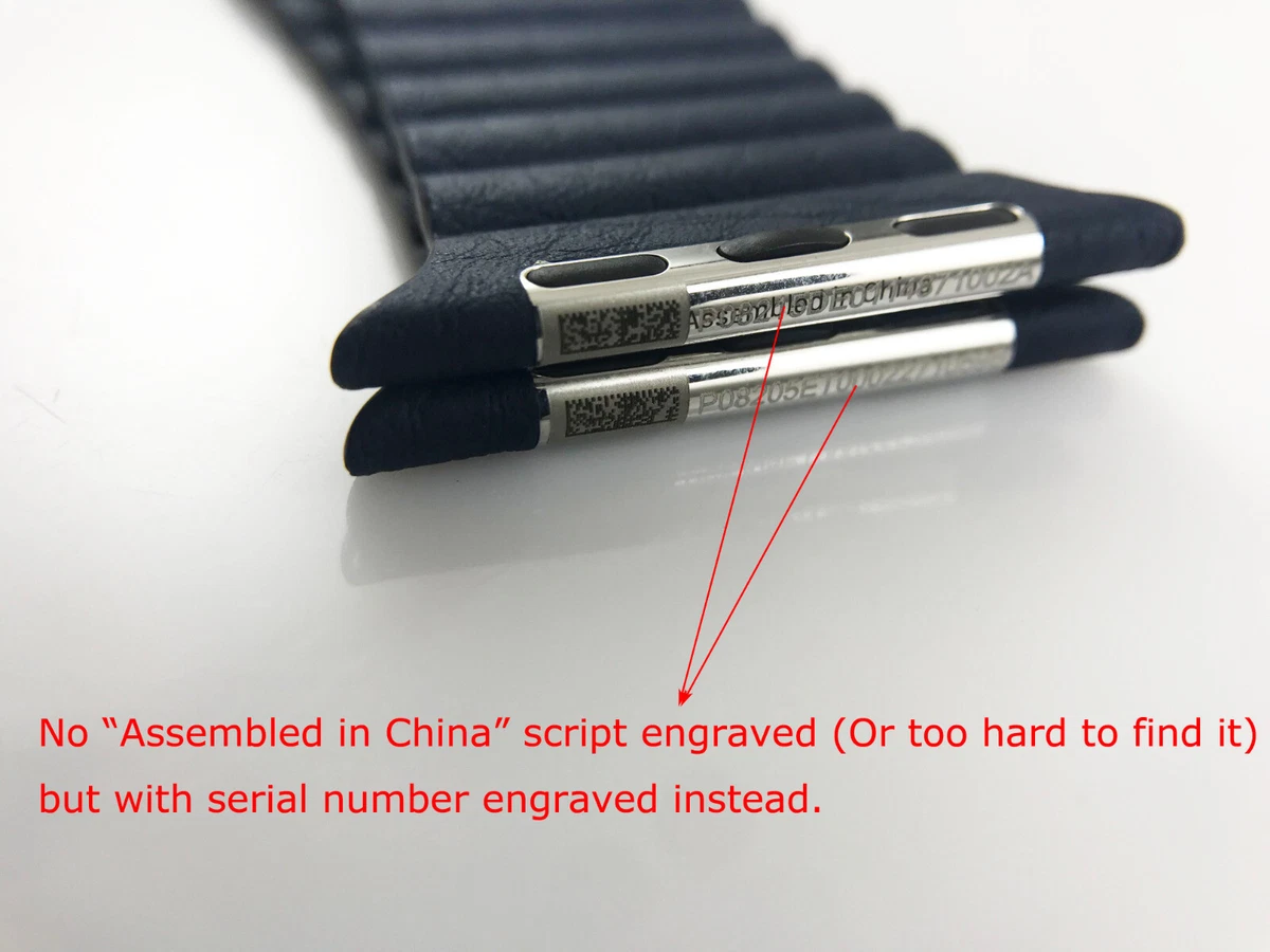 Original Genuine Apple Watch Leather loop band 42mm 44MM Medium