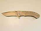 MTech Bronze Color Linerlock - 7 1/2" open, 4" closed, 3 1/2" Blade — photo 1