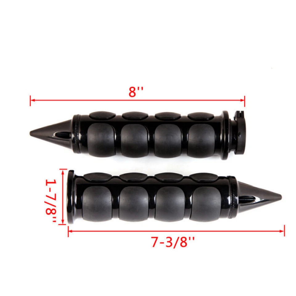 1" 25mm Spike Handlebar Hand Grip Fit for Harley 1970-14 Yamaha Road Star 99-06 - Imagem 3 de 4
