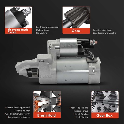 Starter Motor for Land Rover Discovery Sport Range Rover Evoque 1.1kW 12V CW 11T - Picture 5 of 8