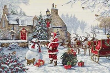 Santas Cottage BU5011L Luca-S Counted Cross-Stitch Kit
