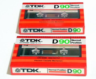 2 x TDK D90  1982 Kassette Cassette TYPE I NEW OVP