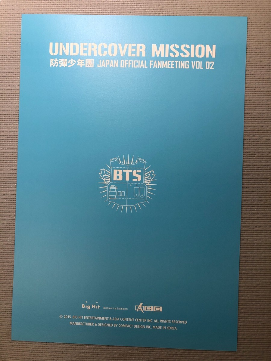 BTS JAPAN OFFICIAL FANMEETING VOL.2 UNDERCOVER MISSION MINI POSTER