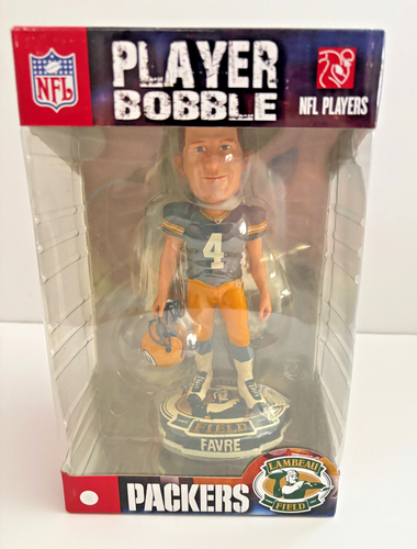 BRETT FAVRE GREEN BAY PACKERS Forever Collectibles Bobblehead Lambeau Field