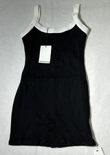 Rumored Sunday Bodysuit Crestline Stretch One-Piece Romper Womens Black Size M