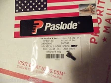 Paslode  Part # 900592  S.H.C.S Sems 10-32x1/2 (One Screw)