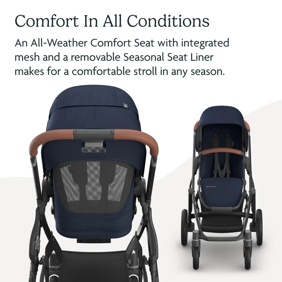 Cochecito UPPAbaby Vista V3 - Sistema de cochecito individual a doble tamaño completo - Foto 4 de 4