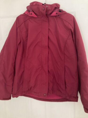 LL Bean 3 In 1 Dark Pink Winter Jacket For Woman … - image 1