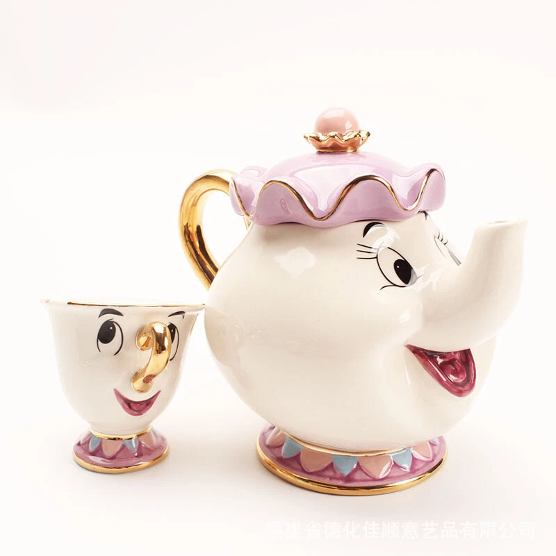 NEW Beauty and the Beast Mrs Potts Chip Teapot Mug Set Cartoon Cup Gift - Image 4 of 4