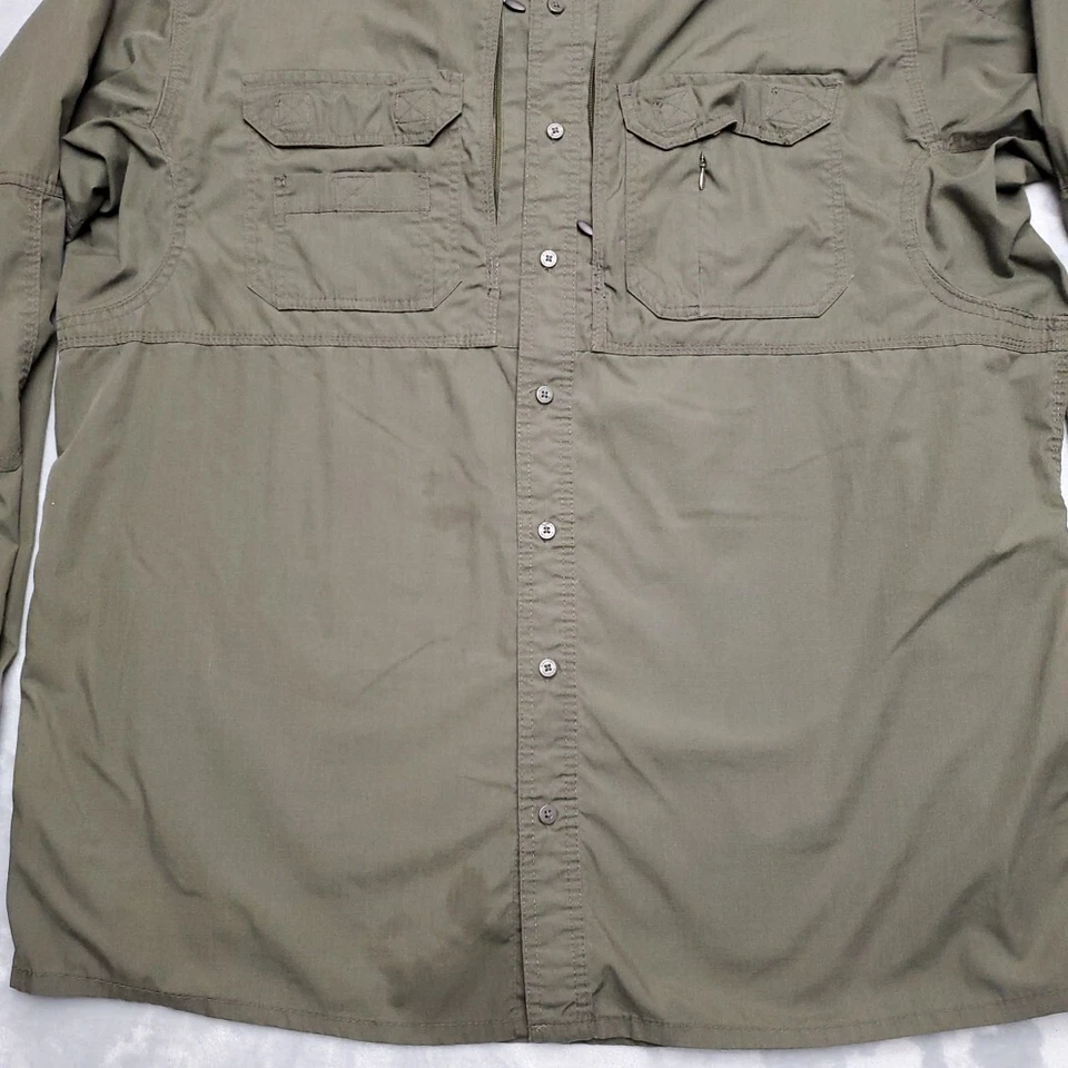 Blackhawk Warrior Wear Shirt Mens XXL Green Tactical Long Sleeve Utility Ripstop - Image 2 of 4