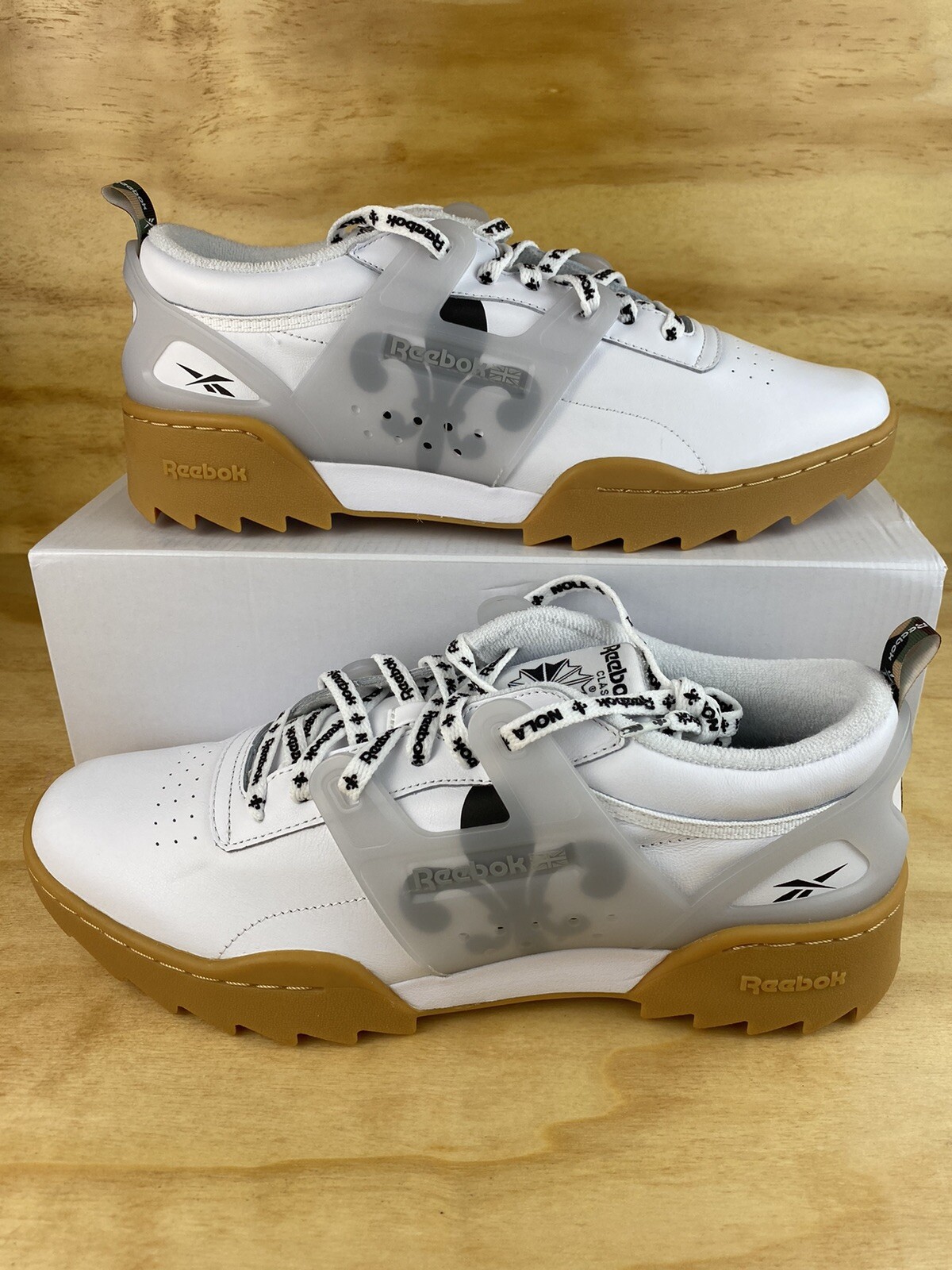 white soldier reeboks