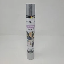 The Paper Studio Shimmer Iron-On Vinyl 12in x 24in New Craft Cricut