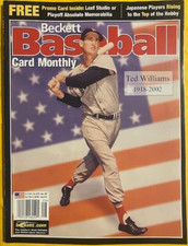 TED WILLIAMS Beckett Boston Red Sox DEREK JETER mike Sweeney card Nolan Ryan