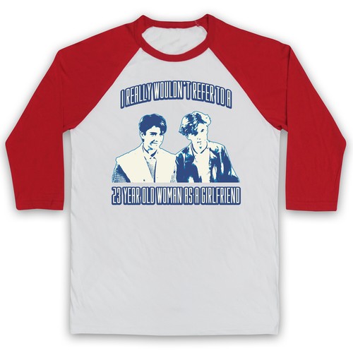 23 Year Old Weird Science Retro 80's Comedy Sci Fi 3/4 Sleeve Baseball Tee - Picture 10 of 11