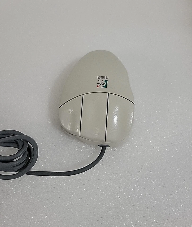 New Vintage Logitech Mouseman Serial-MousePort M-CQ38 Mechanical Ball Mouse - Image 2 of 4