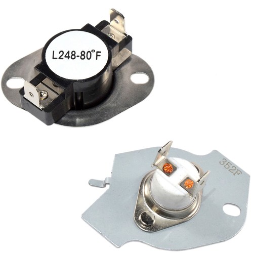HQRP Dryer Thermostat Thermal Fuse Cut-Off Kit for Kenmore 1109 Series ...